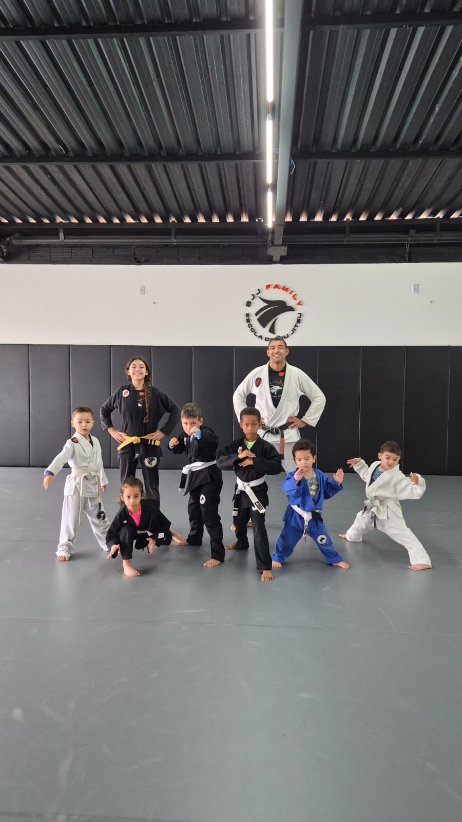 Treino Kids BJJ Family Putim